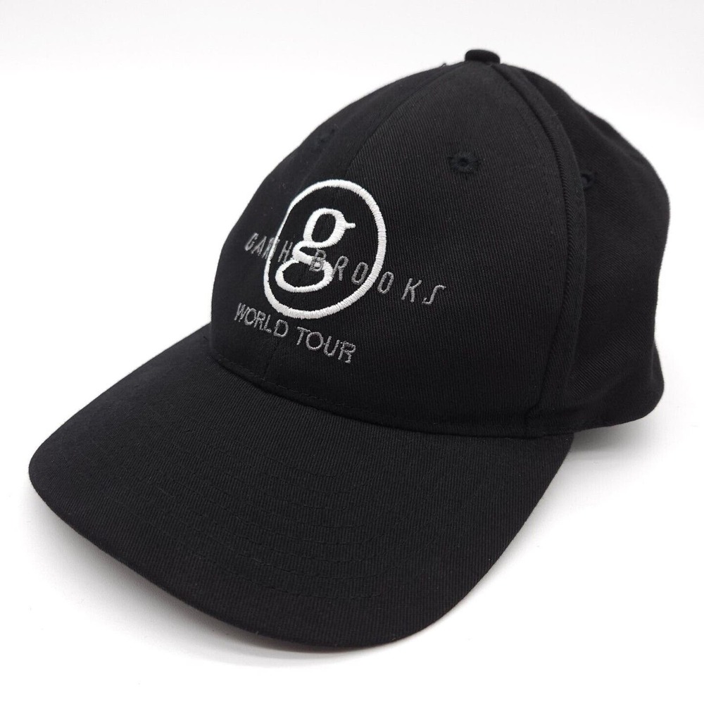 Garth Brooks 2014 World Tour Concert Hat Cap Adjustable Strapback Black‎ Music
